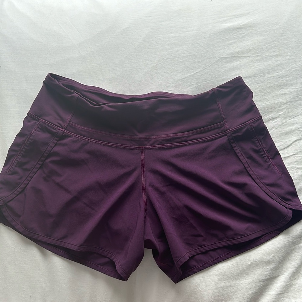 Lululemon dark purple shorts